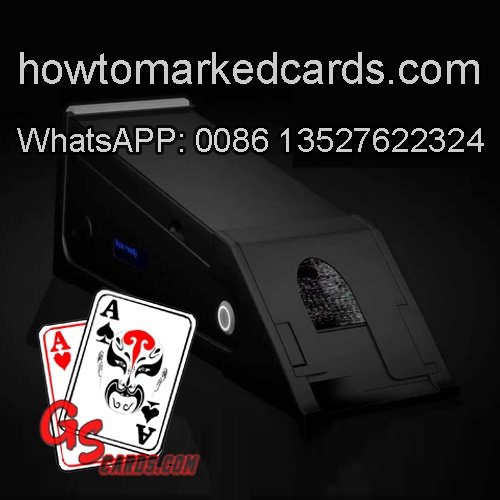 cards reading blackjack shoe for baccarat game