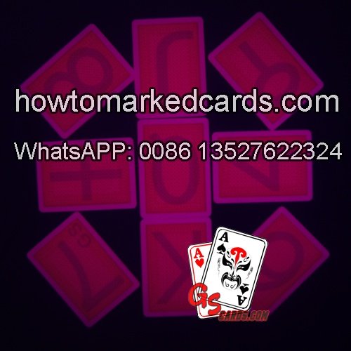 Dal Negro Wide Size markings poker cards