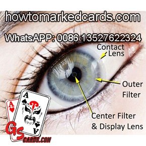 professional marked cards contact lenses