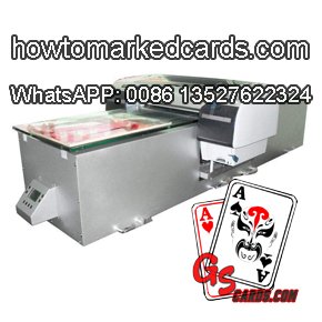 Card marking with marked deck printer