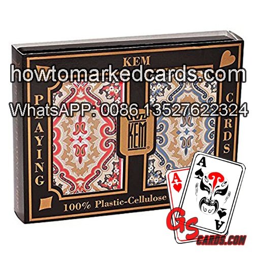 playing cards kem paisley invisible juice cards