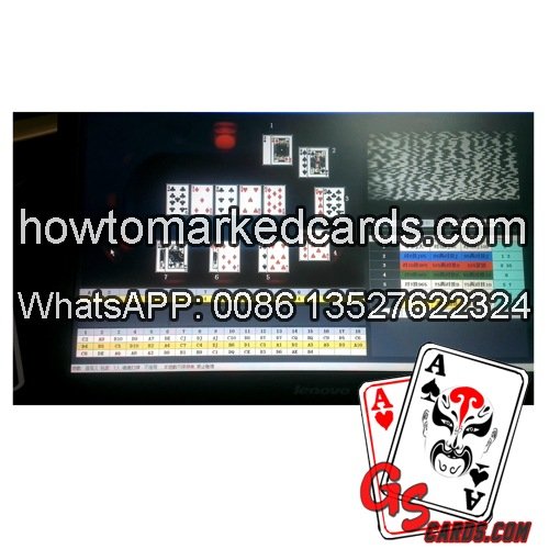 luminous barcode poker background analyzer