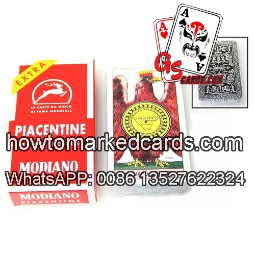 modiano marked gamble cards