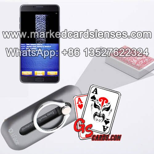 Cell Phone Finger Ring Stand Holder Poker Cheat Card Scanner