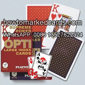 Cheating Piatnik OPTI bridge size cards of large index