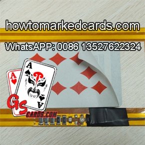 Sensor paper deck of cards in poker card games