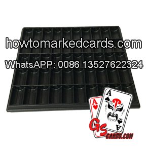 chip tray double lens for poker tricks